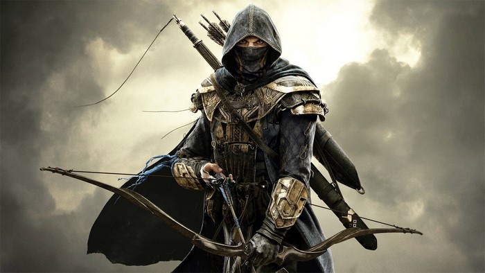 The Elder Scrolls Online character with bow and arrows
