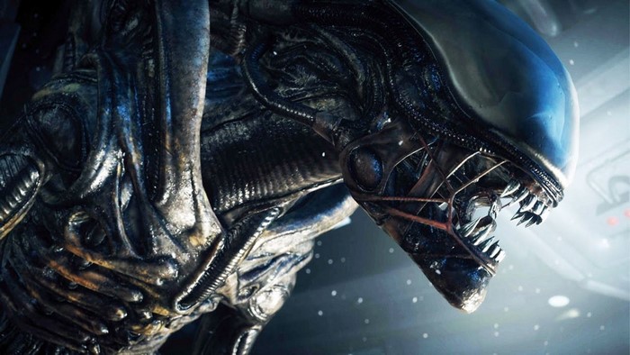 Close-up of Alien from Alien Isolation
