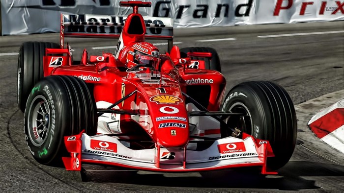 Michael Schumacher's Ferrari Formula 1 car at Grand Prix
