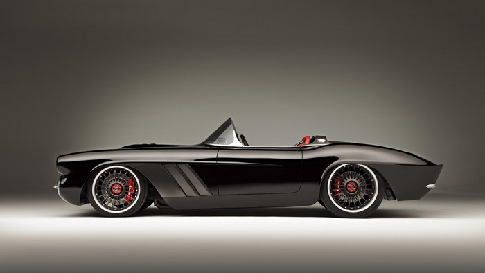 Black Chevrolet Corvette C1 Convertible