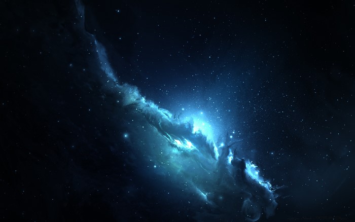 Space nebula artwork by Starkiteckt
