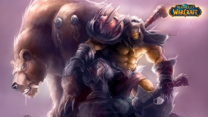 Orc Warrior and Bear from World of Warcraft