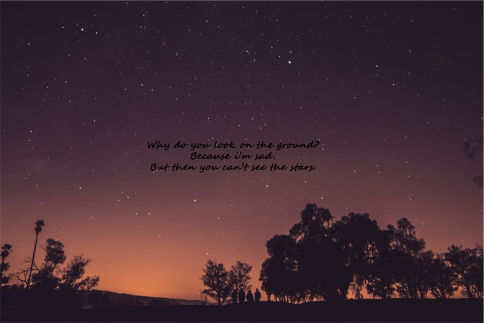 Quote about looking at the stars at night