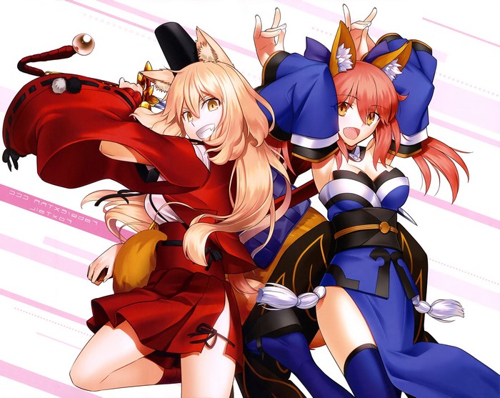 Tamamo no Mae and Nero Claudius from Fate/Extra CCC