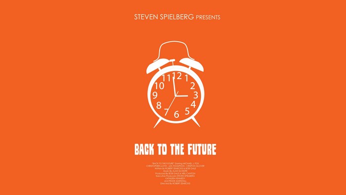 Back to the Future Minimalist Poster
