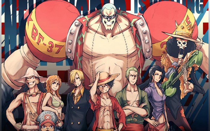 One Piece characters with Franky and Brook