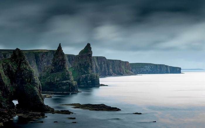 Majestic Scottish Coastal Cliffs and Rock Formations