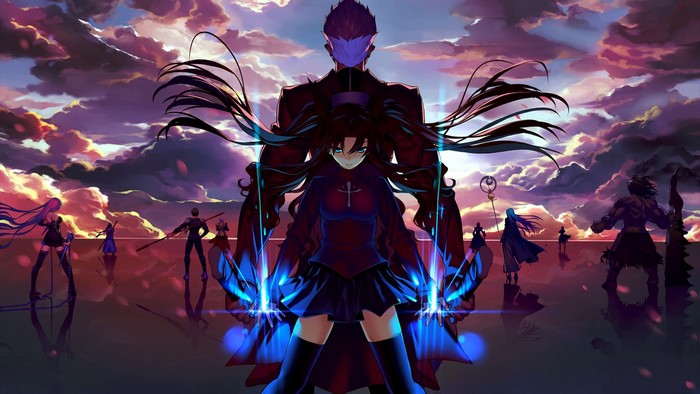 Rin Tohsaka and Archer from Fate/stay night