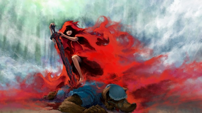 Little Red Riding Hood defeats the Big Bad Wolf