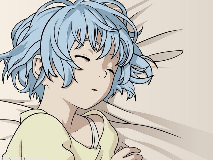 Kuniko Houjou from Shangri-La sleeping