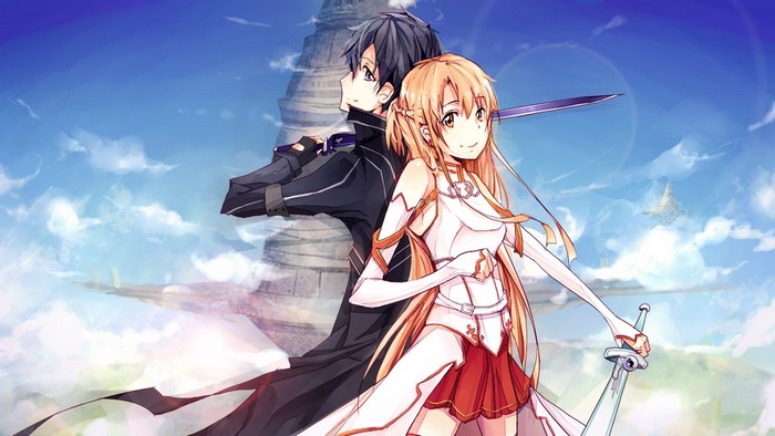 Kirito and Asuna from Sword Art Online