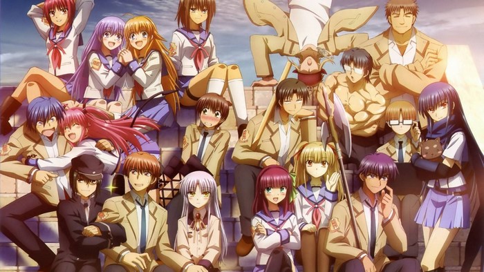 Angel Beats! characters group portrait