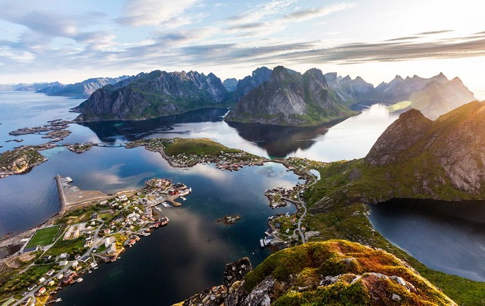 norway landscape reine rorbuer norway water, HD Wallpaper | Rare Gallery