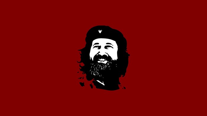 Richard Stallman wearing a beret