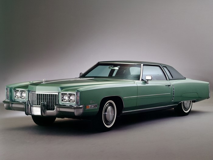Green 1970s Cadillac Eldorado Coupe