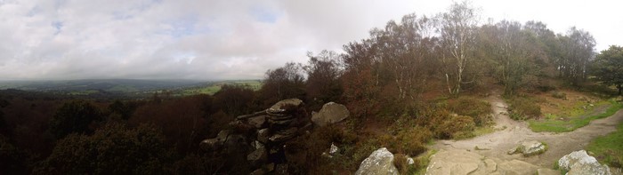 Brimham Rocks Yorkshire landscape panorama