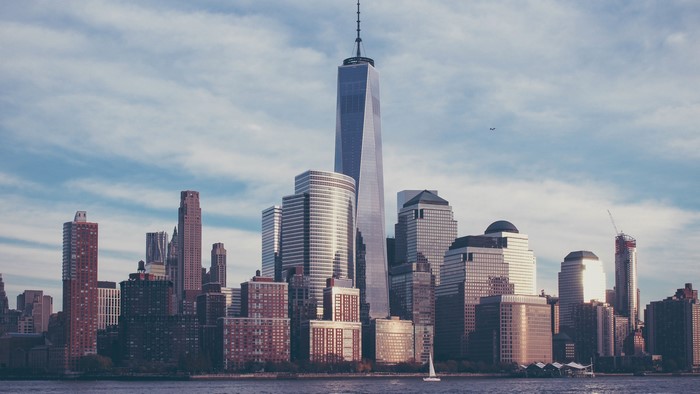 New York City Skyline with One World Trade Center