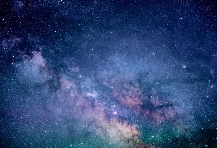 Milky Way galaxy with stars and nebulae