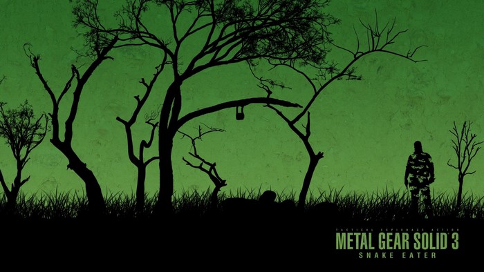 Metal Gear Solid 3 Snake Eater silhouette art