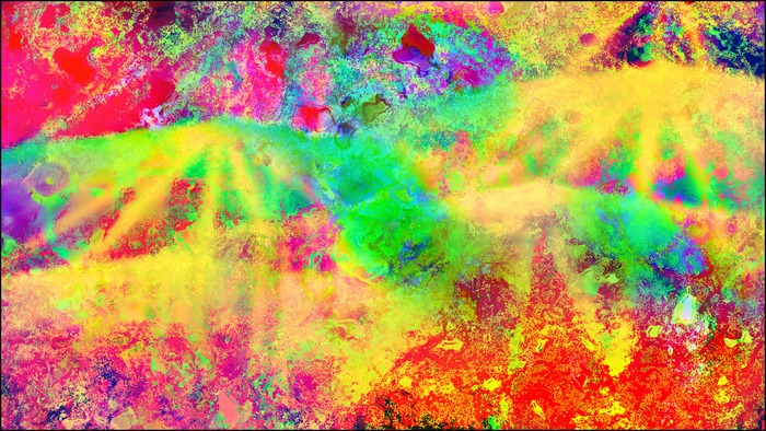 Abstract psychedelic colorful paint splatter