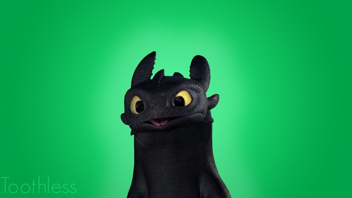 Toothless from How to Train Your Dragon Smiling