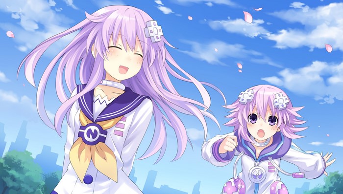 Neptune and Nepgear from Hyperdimension Neptunia