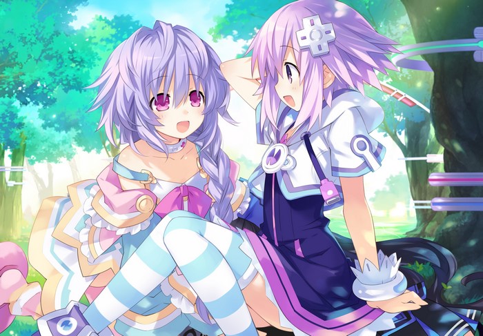 Neptune and Plutia from Hyperdimension Neptunia