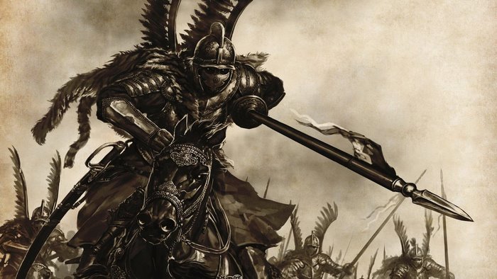 Winged Hussar on horseback from Mount & Blade