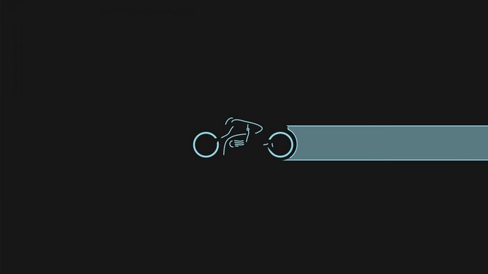 Tron light cycle minimalism