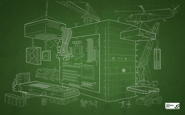 Nvidia GeForce GTX computer build blueprint