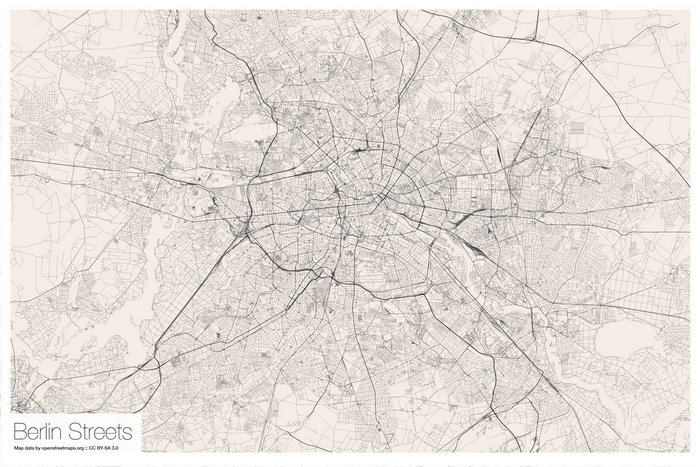Berlin Streets Map