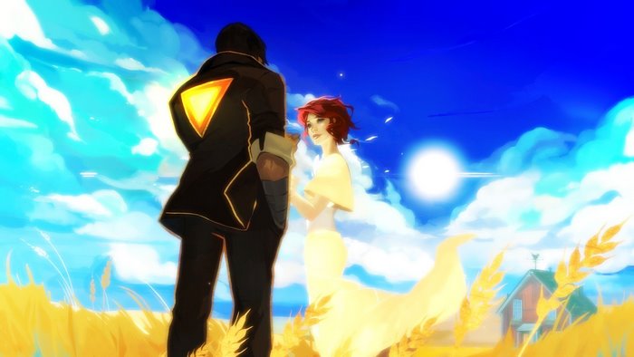 Red from Transistor in a wheat field