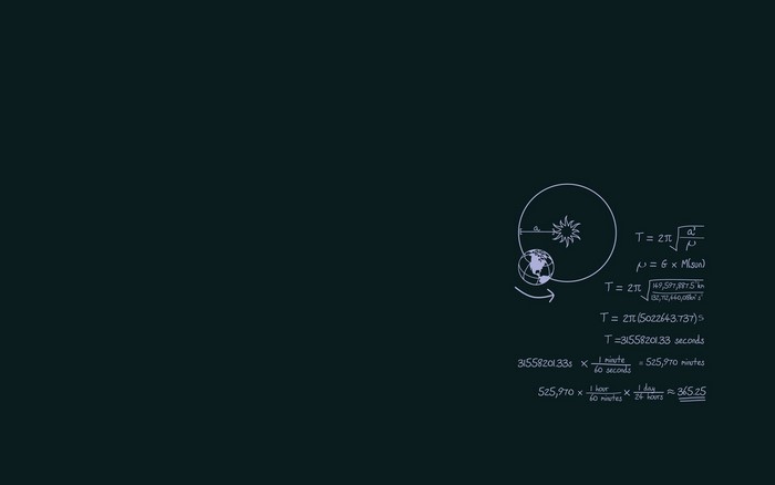 Physics equations and orbital diagram