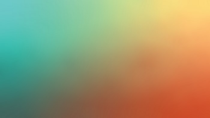 Cyan and orange gradient