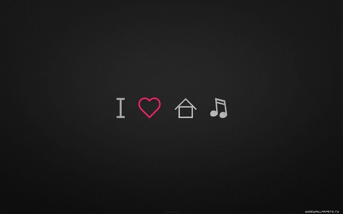I love house music minimalism