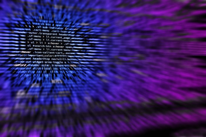 Programming code with motion blur