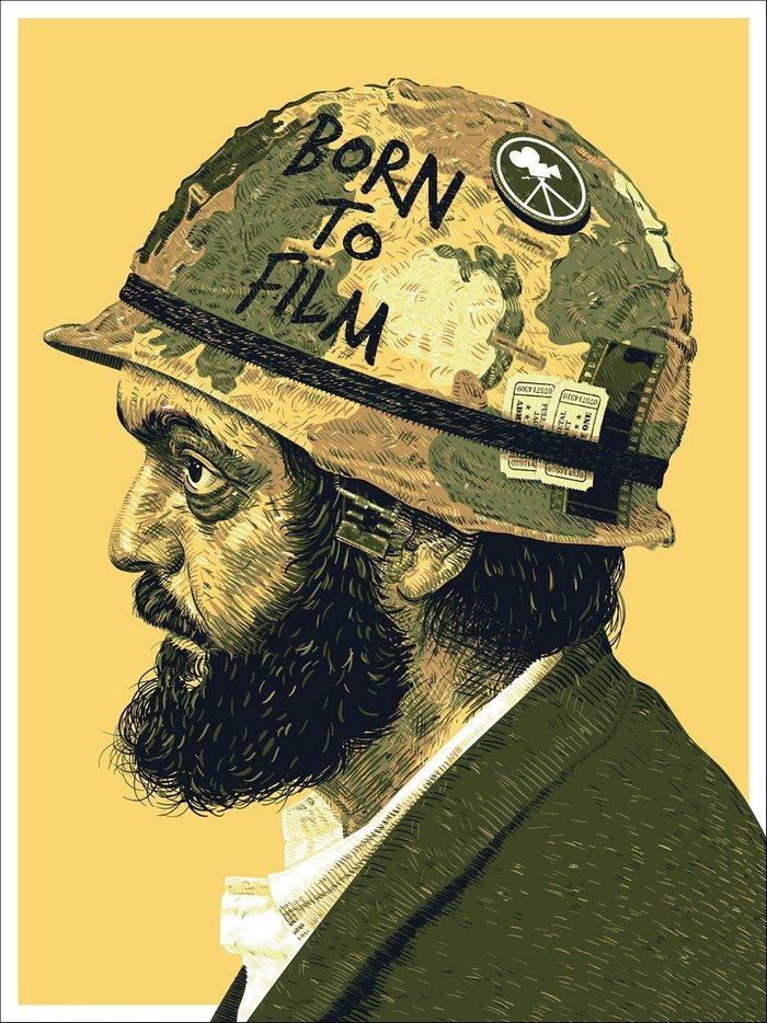 Stanley Kubrick "Born to Film" Helmet Portrait