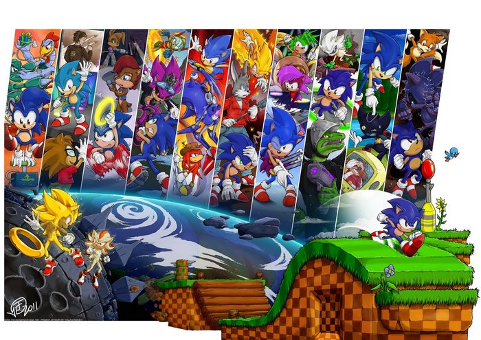 Sonic the Hedgehog and Friends Through History
