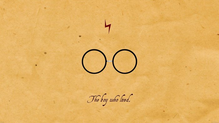 Harry Potter glasses and lightning bolt