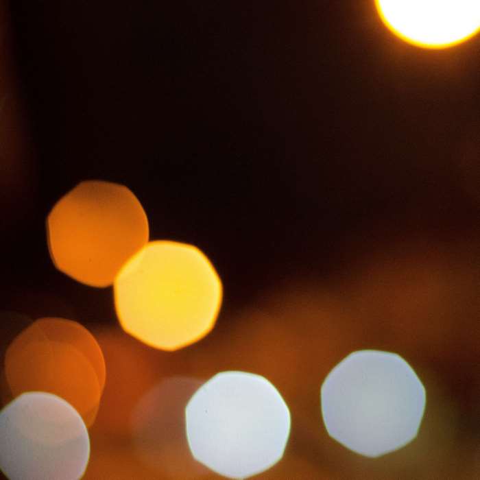Blurred lights at night