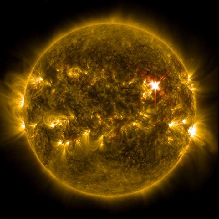 The Sun with a Solar Flare