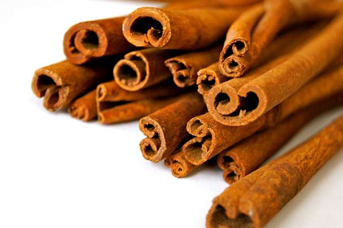 Close up of cinnamon sticks