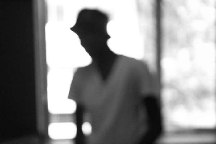 Blurred Black and White Silhouette in 4K
