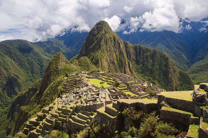 Breathtaking View of Machu Picchu Amidst Mountains 4K
