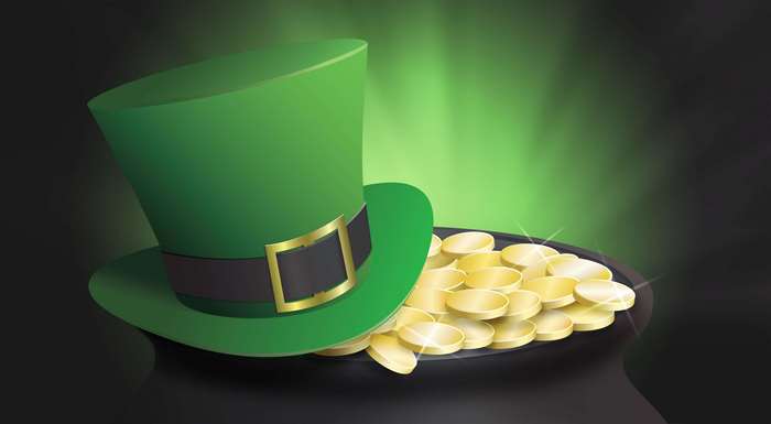 Leprechaun Hat and Pot of Gold Coins