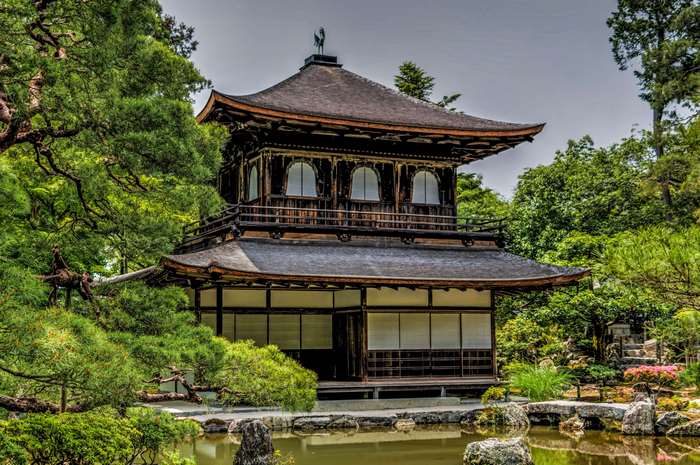 Ginkaku Ji Temple in Kyoto, Japan