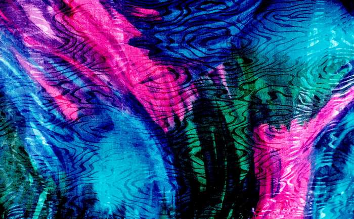 Abstract multicolor wavy fabric texture