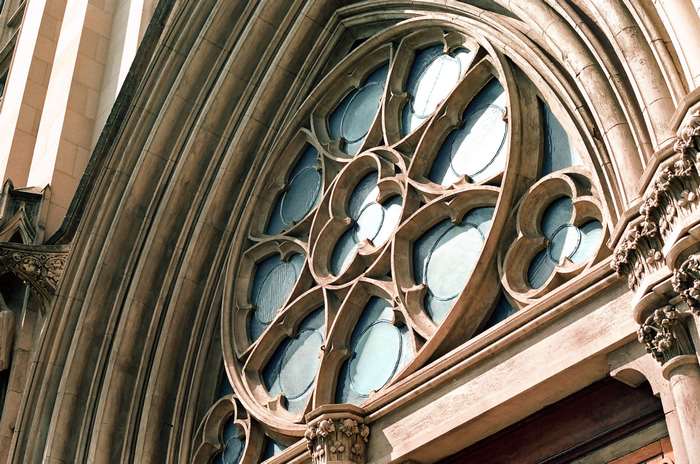 Gothic Rose Window of a Church