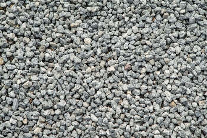 Close up of grey gravel stones pattern 4K