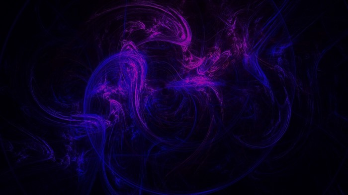Abstract purple and blue smoke patterns